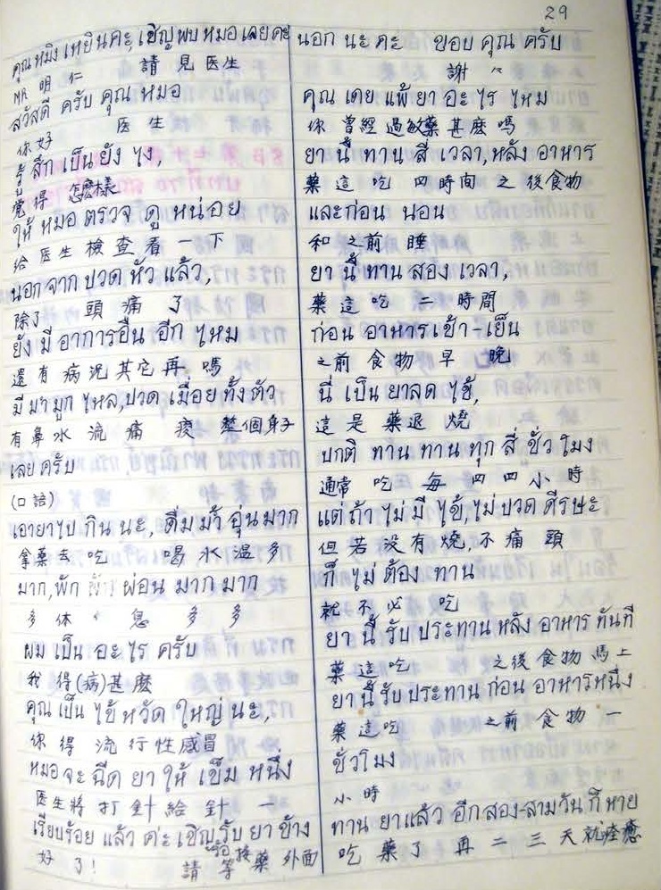 何紹棠前人手寫筆記